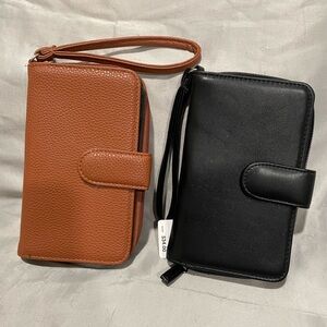 Mundi Black and Brown Clutches & Wristlets